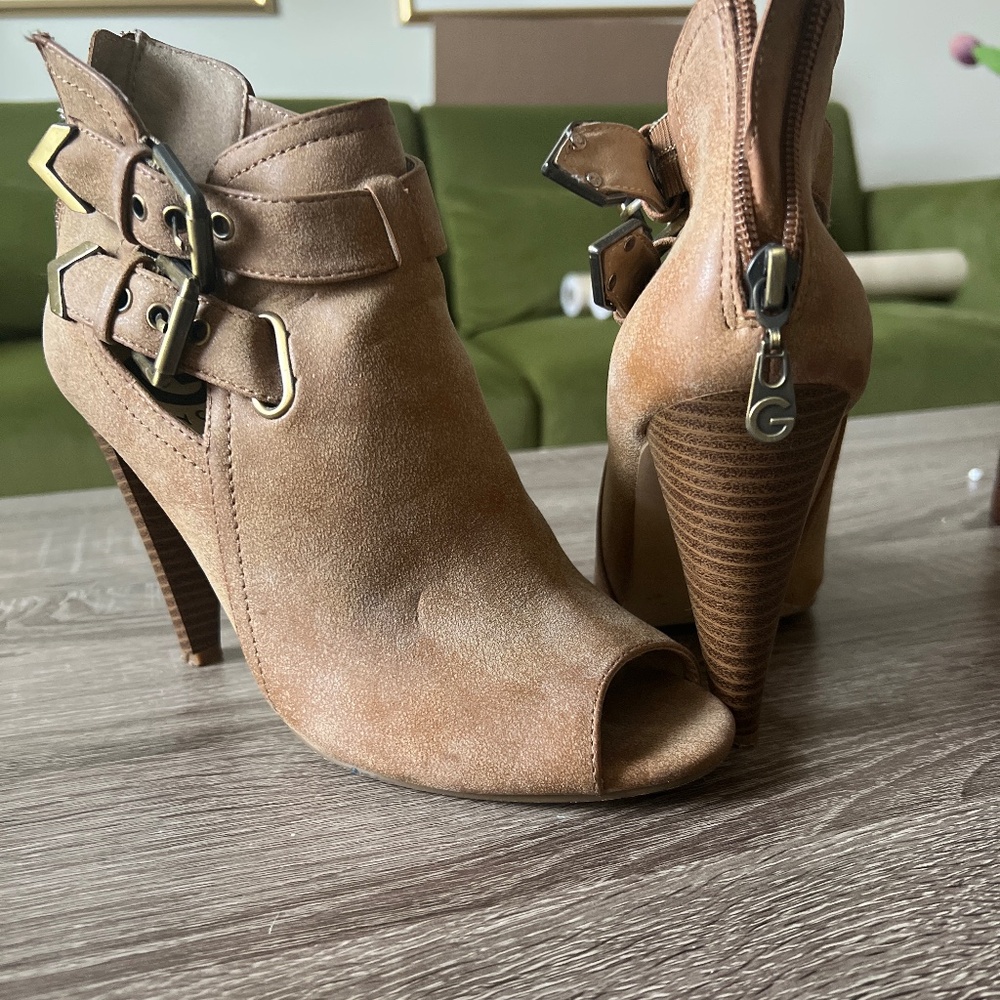 Tan ankle boots